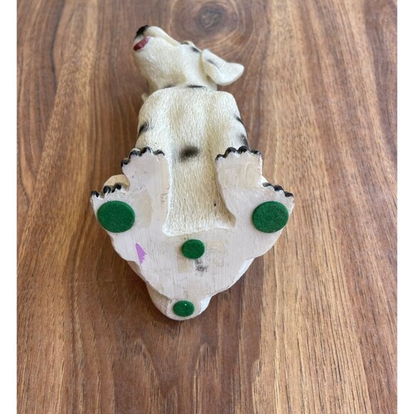 Vintage Staffordshire Spotted Whippet Dalmatian Dog Figurine Porcelain - Picture 4 of 5